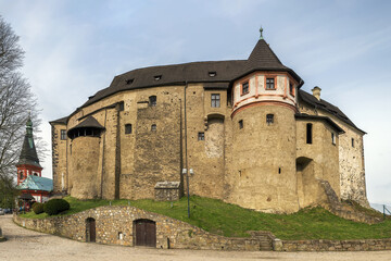 Obraz premium Loket castle, Czech republic