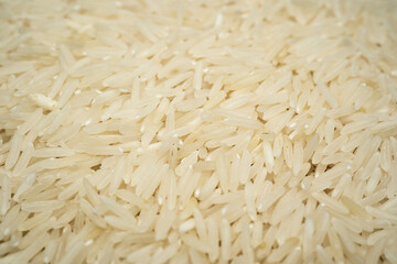 Basmati rice macro shot.