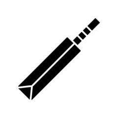 Cricket Bat Ball Sports glyph icon