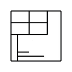 Soccer Football Corner line icon