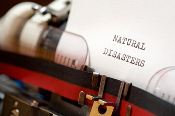 Natural disasters phrase