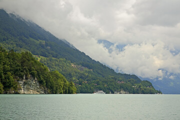 Fototapeta na wymiar Lake Brienz in Interlaken. Switzerland