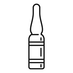 Syringe ampule icon. Outline syringe ampule vector icon for web design isolated on white background