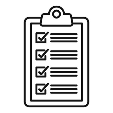 Measles pacient clipboard icon. Outline measles pacient clipboard vector icon for web design isolated on white background