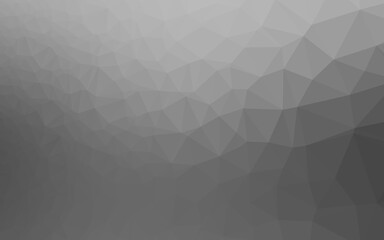 Light Silver, Gray vector shining triangular pattern.
