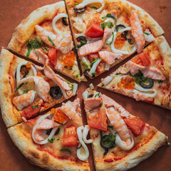 Pizza delicious and fast food