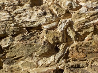 Natural stone wall structure - texture