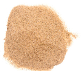 Sand on white