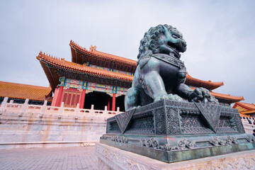 Dragon statue in Forbidden City, Beijing China.