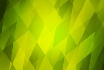 Fototapeta na wymiar Light Green, Yellow vector backdrop with rhombus.
