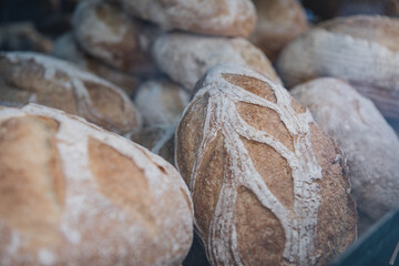 loaf of bread on a wooden table