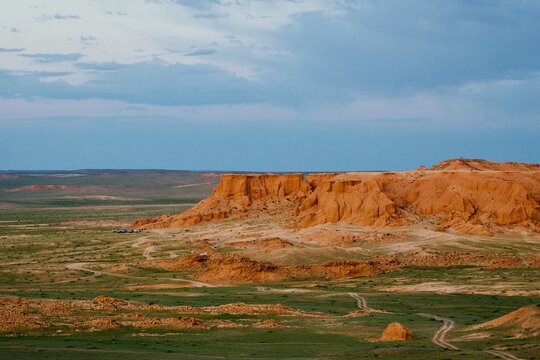 red rock canyon, Bayanzag, Mongolia 