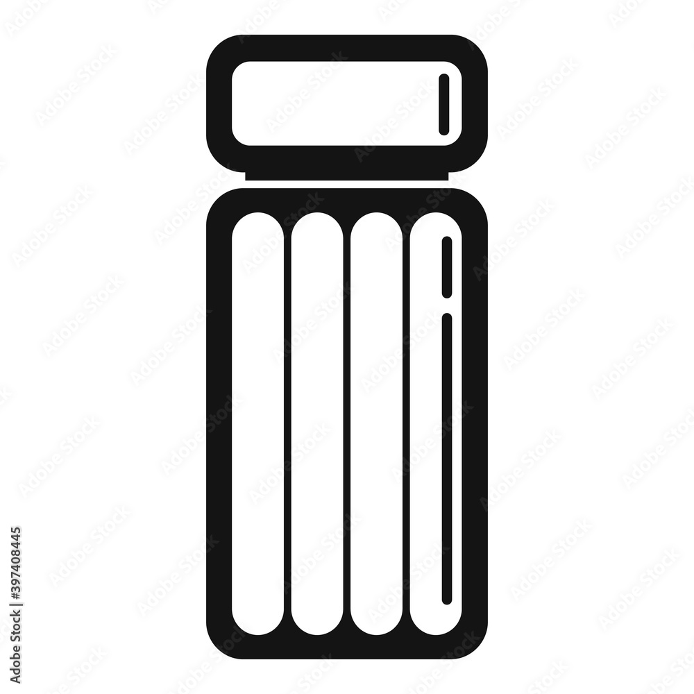 Poster float inflatable mattress icon. simple illustration of float inflatable mattress vector icon for web