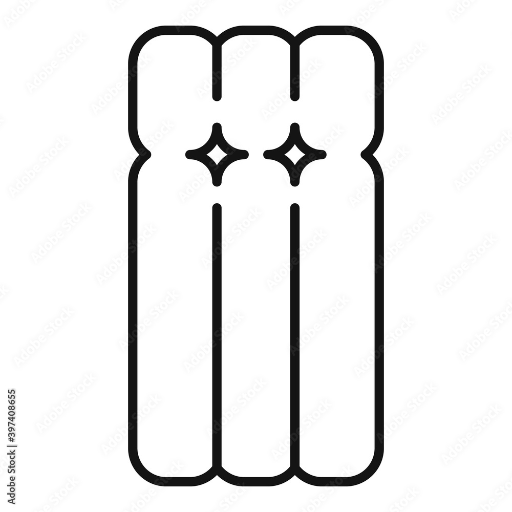 Poster beach inflatable mattress icon. outline beach inflatable mattress vector icon for web design isolate