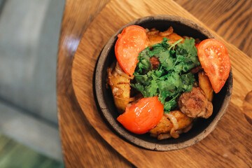 dinner with vegetables