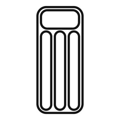Adventure inflatable mattress icon. Outline adventure inflatable mattress vector icon for web design isolated on white background