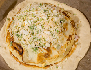 Festive pie of Russian cuisine © NataliyaF