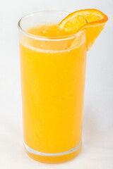 Freshly squeezed orange juice in a glass Cup