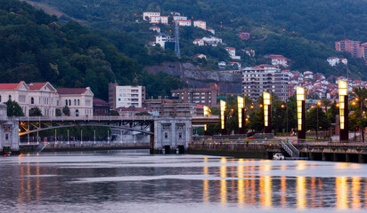 Deusto Bridge, Bilbao, Bizkaia, Basque Country, Spain, Europe