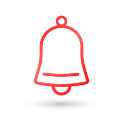 Christmas Jingle Bell icon, graphic design template, Xmas symbol, vector illustration