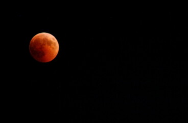 evocative image of moon eclipse at night
