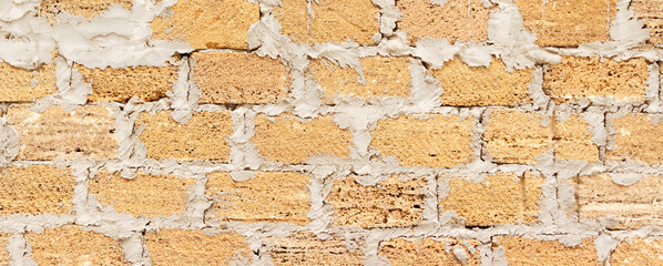 brick from shells Texture background , wall is made of shells brick.