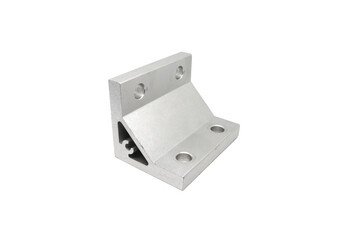 Aluminum profile accessories Bracket 40 mm isolated on white background