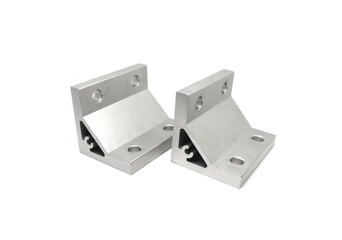 Aluminum profile accessories Bracket 40 mm isolated on white background