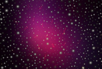 Dark Pink vector texture in birthday style.