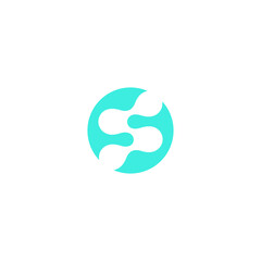 S technology Logo Simple and modern Design