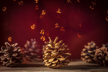 Still life- selective focus. Dark background and bokeh