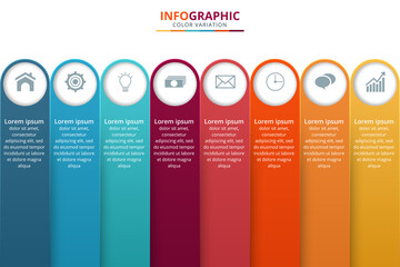 Minimal Business Infographics template. Vector Illustration