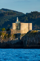 Fototapeta na wymiar Lighthouse, Castro Urdiales, Cantabrian Sea, Cantabria, Spain, Europe