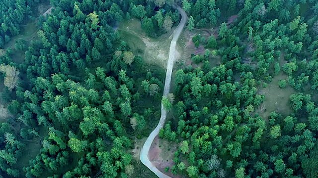 4K Drone Footage, Aerial view of Patriata Murree, Lush Green Pine Trees Forest Landscape and Patriata Chairlift, New Murree, Punjab, Pakistan, 4K Forest Videos, 
