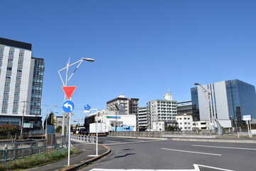 Cityscape in front of Haneda Airport, Tokyo, Japan