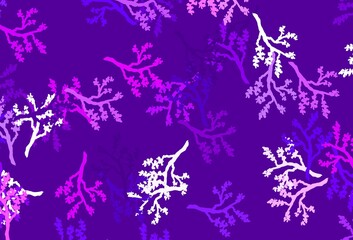 Fototapeta na wymiar Light Purple, Pink vector elegant template with sakura.