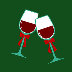 illustration of a wine glass