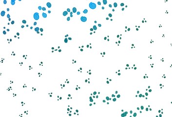 Light Blue, Green vector pattern with bent ribbons.