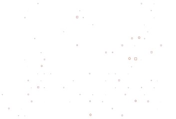 Light Yellow, Orange vector backdrop with dots, spots, cubes.