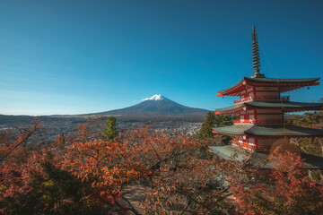 Naklejka premium 新倉山浅間神社 