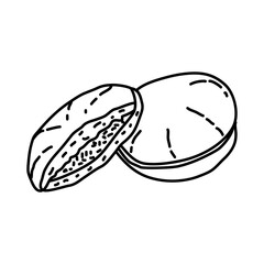 Dora Yaki Icon. Doodle Hand Drawn or Outline Icon Style