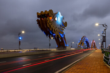 The Dragon Bridge of Da Nang in Vietnam