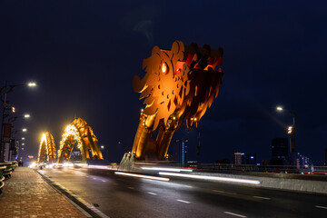 The Dragon Bridge of Da Nang in Vietnam