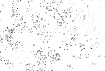 Fototapeta premium Light Gray vector texture with abstract forms.