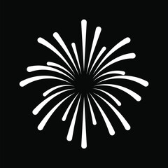 Obraz premium fire work icon Vector Illustration design Logo template
