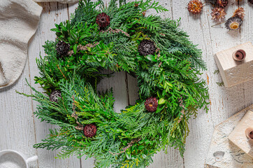 Advent wreath homemade