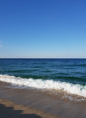 The waves coming from Gangneung Beach
