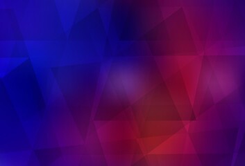 Obraz premium Dark Blue, Red vector abstract mosaic backdrop.