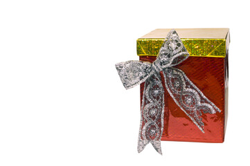 gift box with bow on white background
