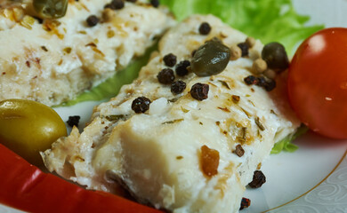 Filetti di orata al pepe verde